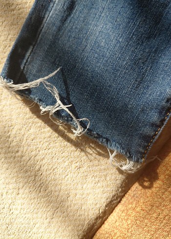 Kadın Mavi Normal Boy Kot Pantolon GAP marka - Görsel 3