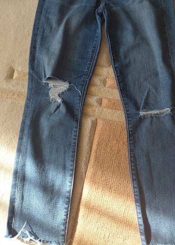Kadın Mavi Normal Boy Kot Pantolon GAP marka - Görsel 2