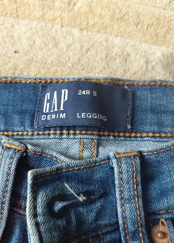 Kadın Mavi Normal Boy Kot Pantolon GAP marka - Görsel 6