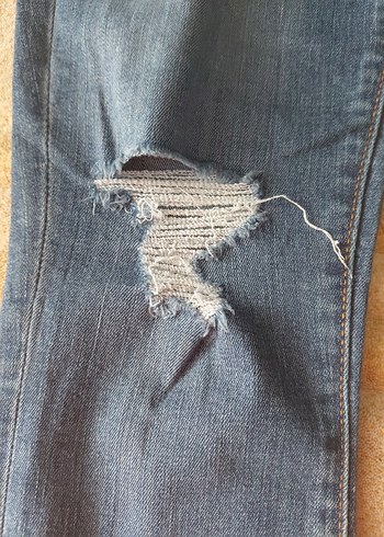 Kadın Mavi Normal Boy Kot Pantolon GAP marka - Görsel 4