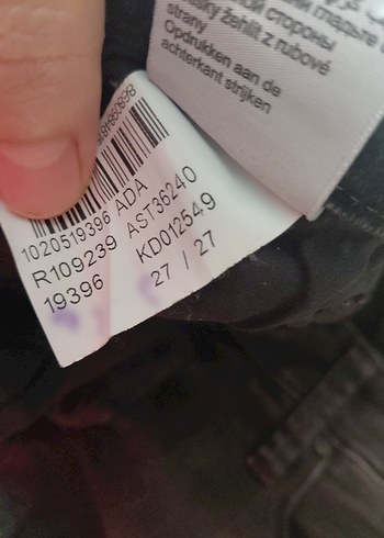 Kadın Siyah Bol Kesim Denim Jean mavi Jean yırtıklı - Görsel 7