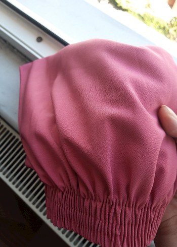 Diğer Pembe Uzun Nakışlı Kadın tesettür ikili takm