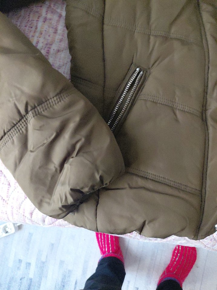 Kürk Detaylı Kadın Kışlık Mont - Görsel 4