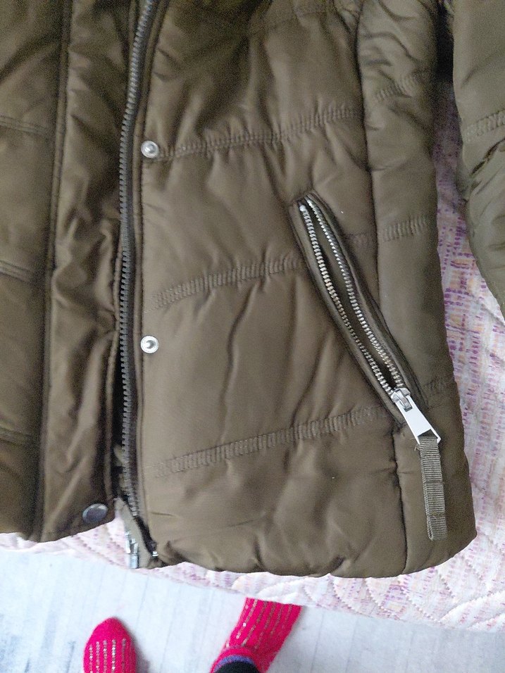 Kürk Detaylı Kadın Kışlık Mont - Görsel 3