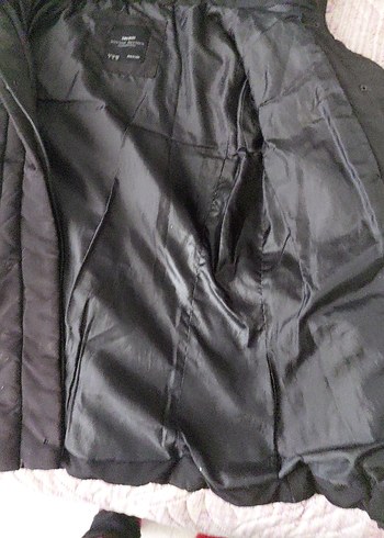 Zara Siyah Kürklü Kadın Kışlık Mont - Görsel 7