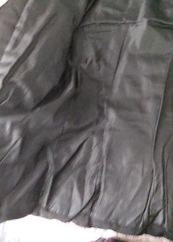 Zara Siyah Kürklü Kadın Kışlık Mont - Görsel 5