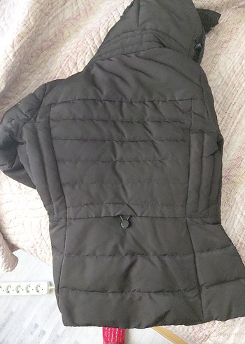 Zara Siyah Kürklü Kadın Kışlık Mont - Görsel 8