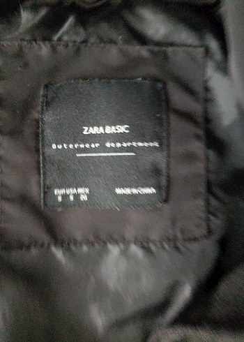 Zara Siyah Kürklü Kadın Kışlık Mont - Görsel 6