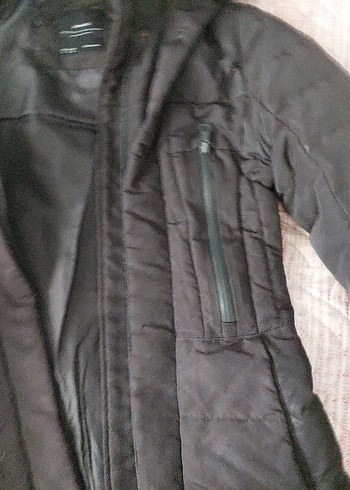 Zara Siyah Kürklü Kadın Kışlık Mont - Görsel 4