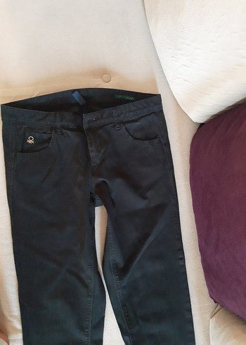 Benetton Benetton Siyah Kadın Denim Pantolon
