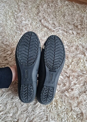 40 Beden siyah Renk Crocs Flat Siyah Babet Sandalet W9