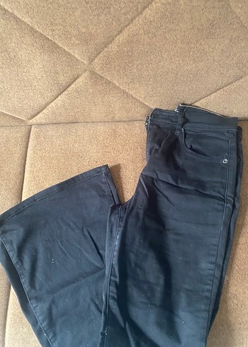 LC Waikiki Siyah İspanyol Paca Pantalon