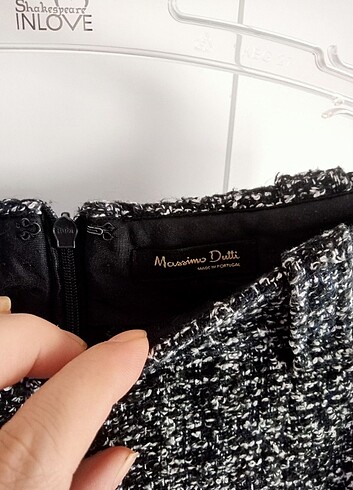 Massimo Dutti Masisimo dutti yün bol paça kumaş pantolon