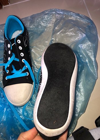 Mavi Bağcıklı erkek Spor Ayakkabı - Görsel 3