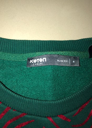 Yeşil Koyu Yılan Desenli kadın Sweatshirt - Görsel 3