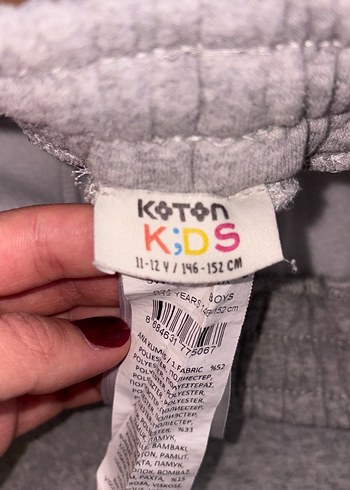 Gri erkek çocuk eşofman Altı - Görsel 6