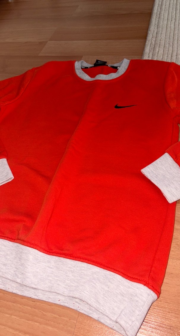 Turuncu kadın  Sweatshirt - Görsel 2