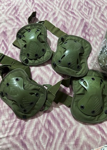 Haki Kamuflaj  Dizlikleri Velcro - Görsel 2