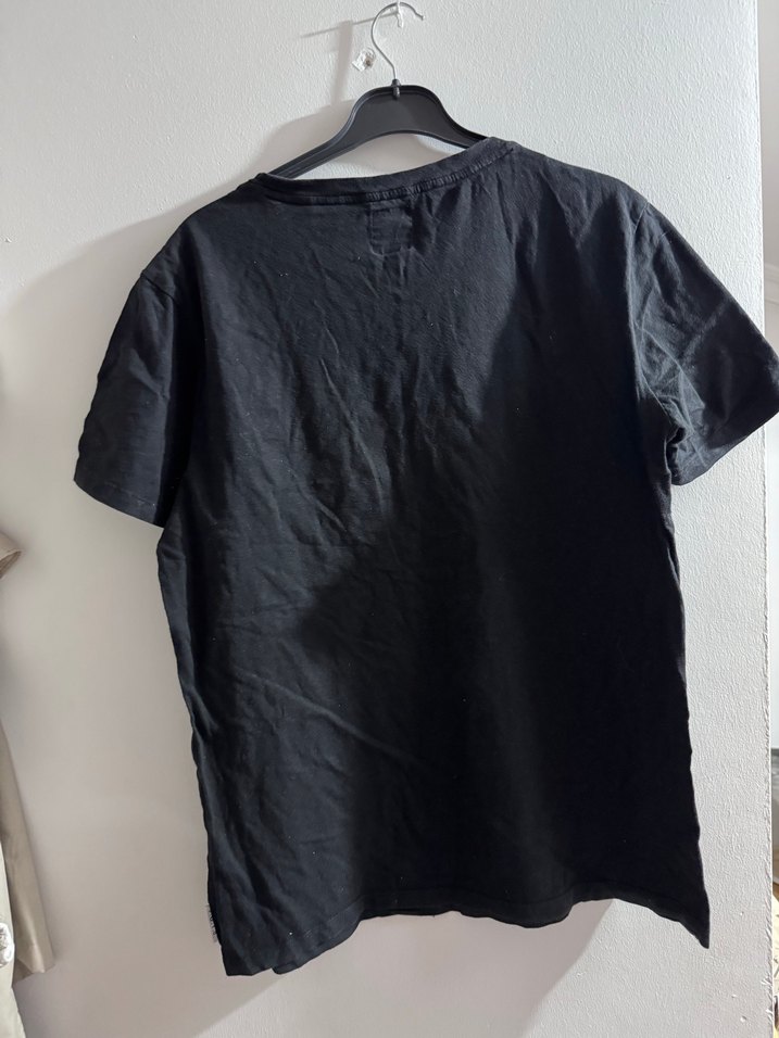 Siyah Baskılı Oversize Tişört Beast - Görsel 2