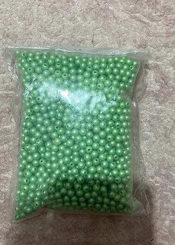 Yeşil 6 mm Tırnak Süsleme Boncukları 200 gr - Görsel 2