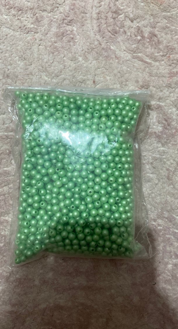 Yeşil 6 mm Tırnak Süsleme Boncukları 200 gr - Görsel 2