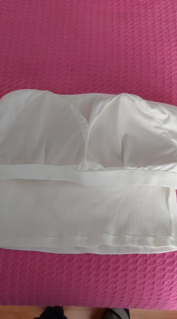 Beyaz Kadın Crop Top - Görsel 2