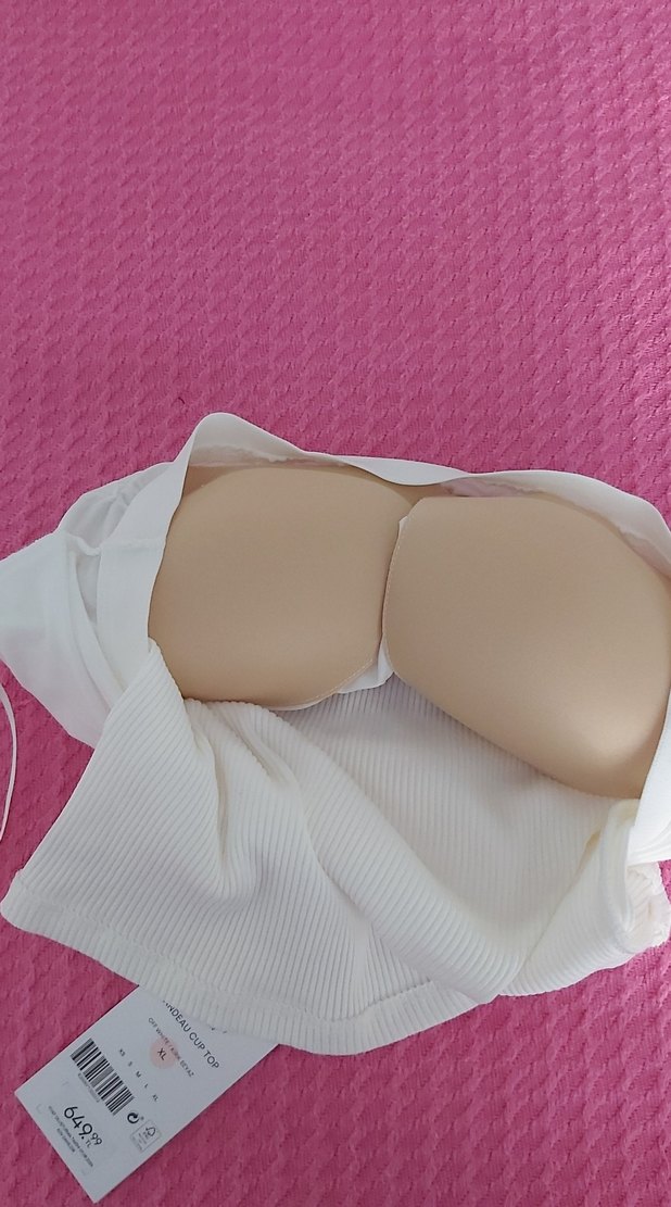 Beyaz Kadın Crop Top - Görsel 3