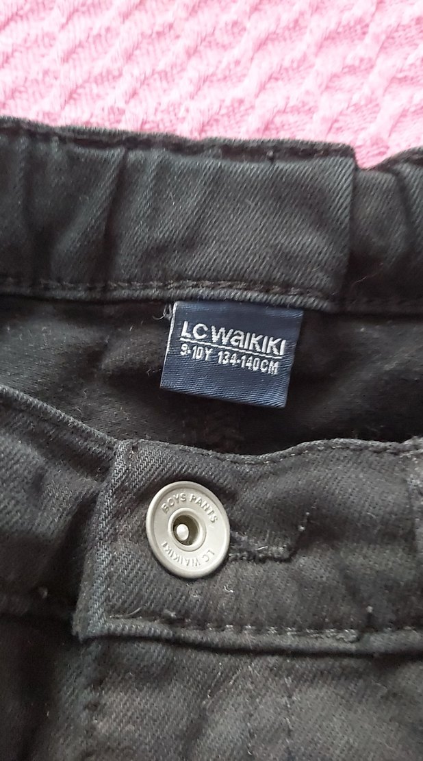 Erkek Çocuk Siyah Dar Kesim Pantolon - Görsel 2