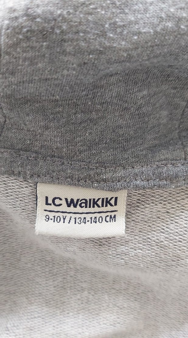 Gri Erkek Çocuk Fermuarlı Sweatshirt - Görsel 3