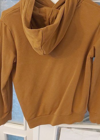çocuk Kahverengi Kapüşonlu Sweatshirt - Görsel 2