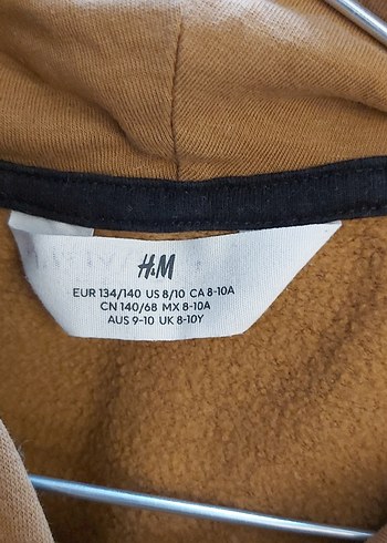 çocuk Kahverengi Kapüşonlu Sweatshirt - Görsel 4