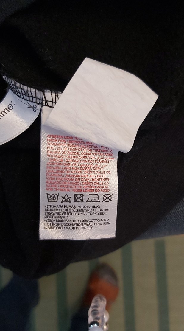 Siyah Baskılı Erkek Sweatshirt - Görsel 4