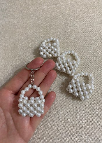 Zara İnci çanta hediye anahtarlık