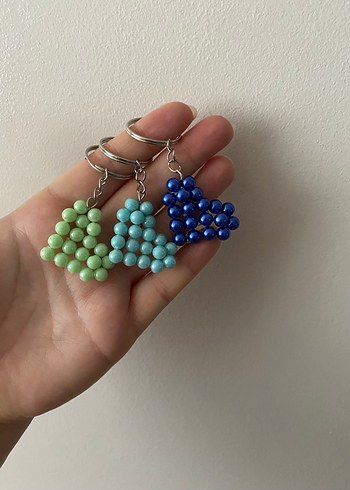 Boncuklu Pembe Bohem Anahtarlık - Görsel 3