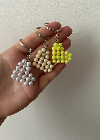 Boncuklu Pembe Bohem Anahtarlık - Görsel 4