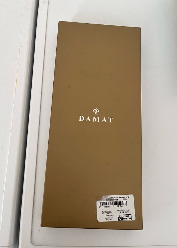 DAMAT damatlık kuşak papyon mendil set - Görsel 2