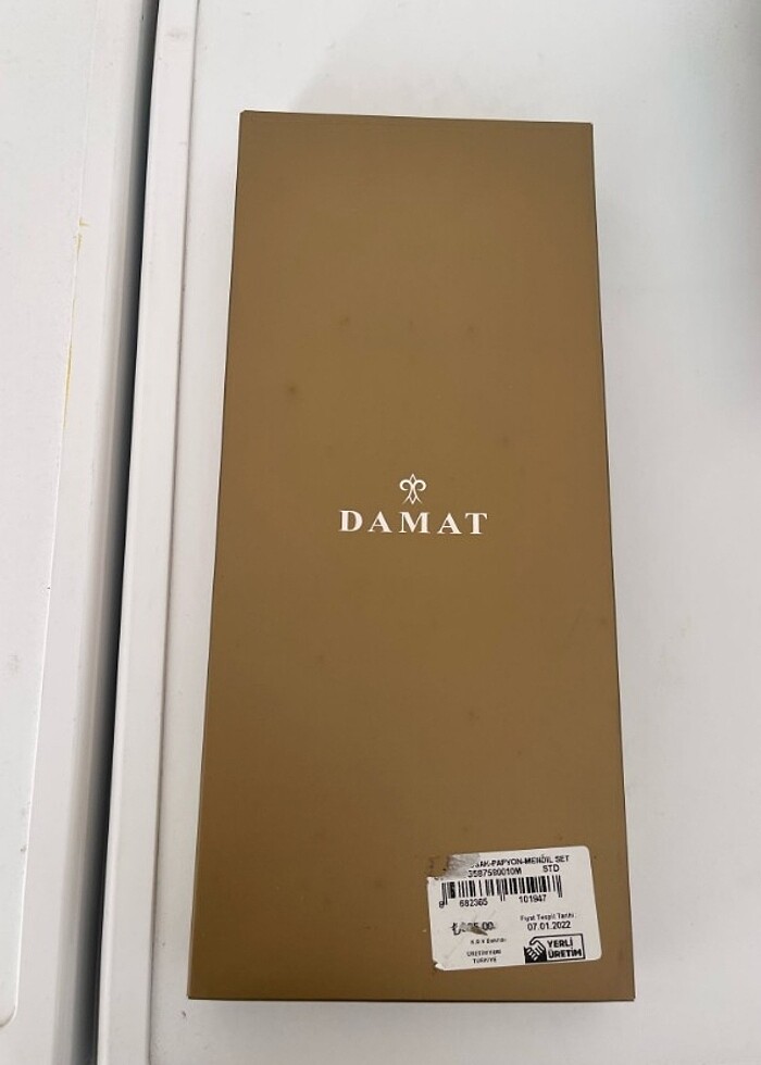 DAMAT damatlık kuşak papyon mendil set - Görsel 3