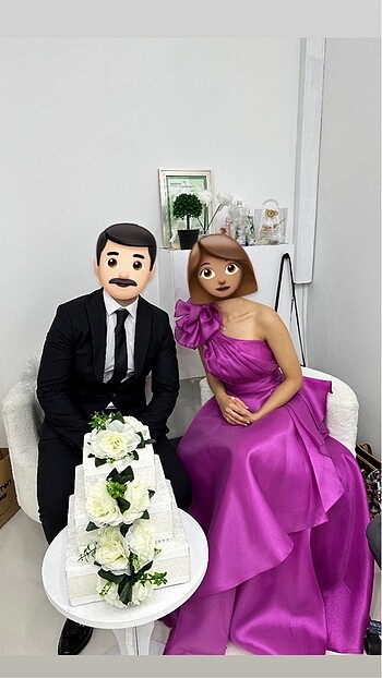 s Beden pembe Renk Abiye elbise nişanlık
