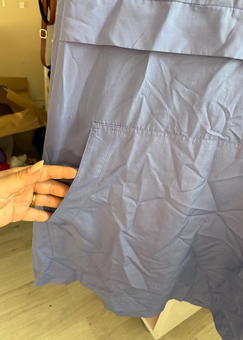 Kadın Midi Boy Kapüşonlu Yağmurluk - Görsel 2