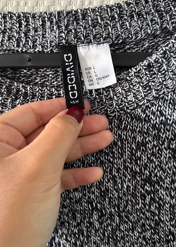 H&M Gri Örgü Kadın Triko Kazak