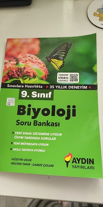 Aydın Yayınları 9. Sınıf Biyoloji Soru Bankası.