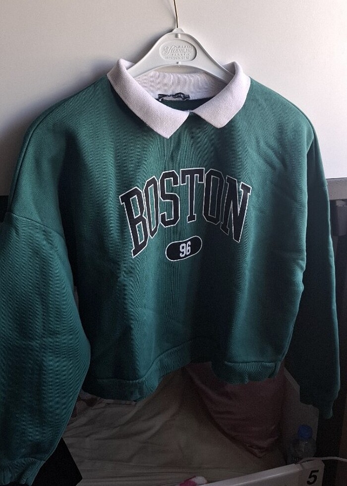 TRENDYOLMİLLA polo yaka sweatshirt - Görsel 3