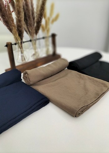 Bej pamuk Kadın Şal - Görsel 2