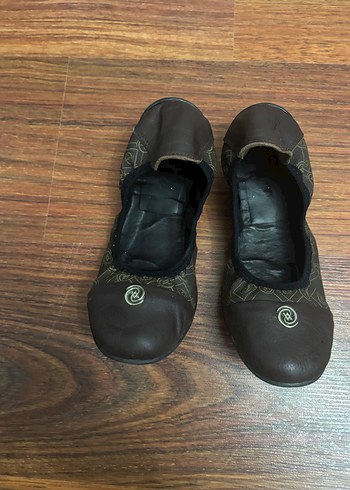 Kahverengi Kadın Dolgu Topuklu Babet