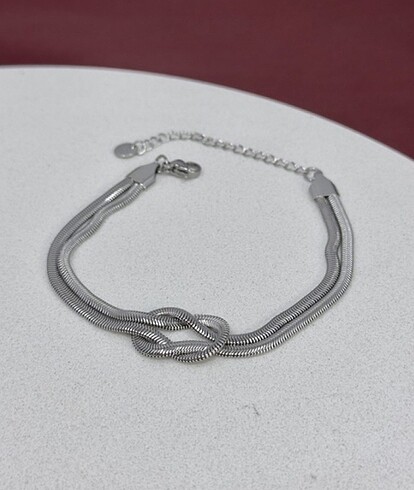 Diğer Silver düğüm çelik bileklik