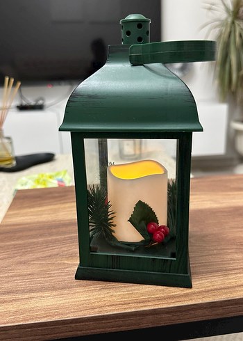 English home Işıklı Dekoratif Fener Mum