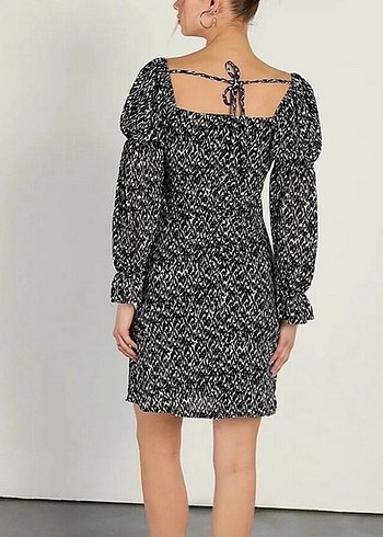 Uzun Kollu topshop Mini Elbise - Görsel 4