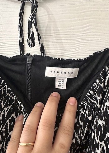 Uzun Kollu topshop Mini Elbise - Görsel 9