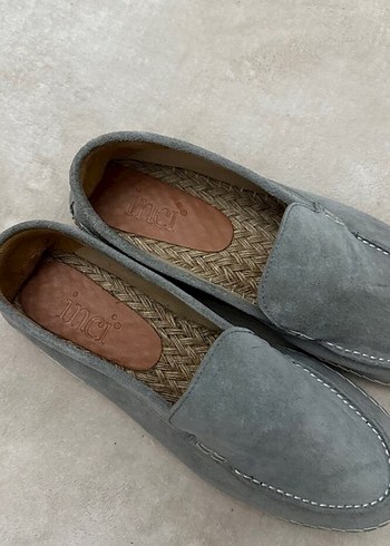 Gri Süet Erkek Espadril Ayakkabı - Görsel 5