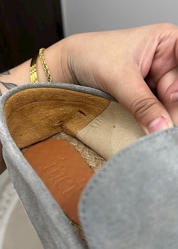 Gri Süet Erkek Espadril Ayakkabı - Görsel 8